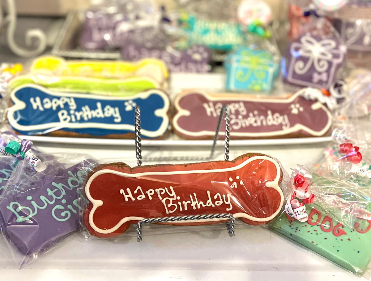 Long - Birthday Bones – Paw Dazzle Pet Bakery And Boutique