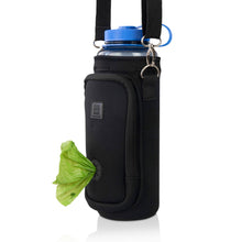 Load image into Gallery viewer, Made Easy Kit Water Bottle Carrier w/Pocket for Dog Poop Bag