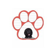 Labradoodle - Black XXX Paw Note Pads