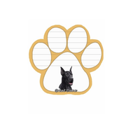Great Dane - Black XXX Paw Note Pads