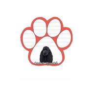 Cocker Spaniel - Black XXX Paw Note Pads