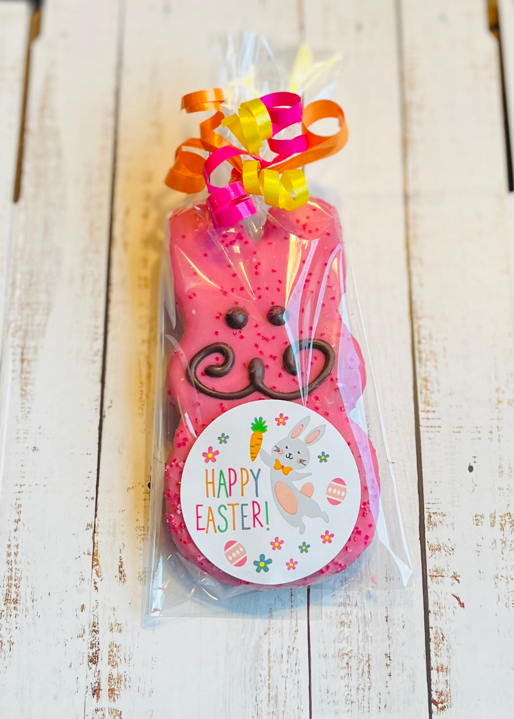 Pink Easter Bunny Cookie