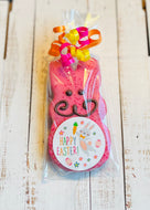 Pink Easter Bunny Cookie