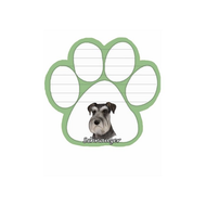 Schnauzer - Uncropped  XXX Paw Note Pads