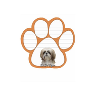 Shih Tzu - Tan and White Puppy Cut XXX Paw Note Pads