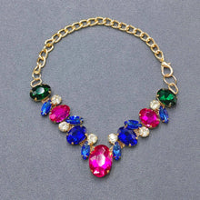 Load image into Gallery viewer, Colored Glass Chain Linked Dog &amp; Cat Pet Collar