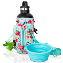 Load image into Gallery viewer, Made Easy Kit Water Bottle Carrier w/Pocket for Dog Poop Bag