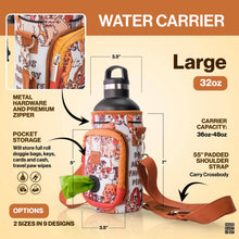 Load image into Gallery viewer, Made Easy Kit Water Bottle Carrier w/Pocket for Dog Poop Bag