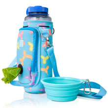 Load image into Gallery viewer, Made Easy Kit Water Bottle Carrier w/Pocket for Dog Poop Bag