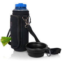 Load image into Gallery viewer, Made Easy Kit Water Bottle Carrier w/Pocket for Dog Poop Bag