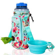 Load image into Gallery viewer, Made Easy Kit Water Bottle Carrier w/Pocket for Dog Poop Bag