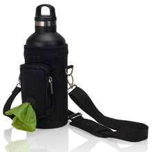 Load image into Gallery viewer, Dog Water Bottle Carrier w/ Poop Bag Pocket - 32oz Large