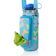 Load image into Gallery viewer, Made Easy Kit Water Bottle Carrier w/Pocket for Dog Poop Bag