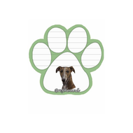 Greyhound - Brindle XXX Paw Note Pads