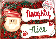 Christmas Santa Naughty or Nice Gift Box