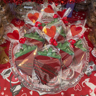 Dipped strawberry cookie