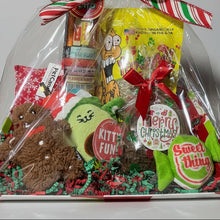 Load image into Gallery viewer, Large Cat Christmas gift basket