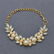 Glass Pearl Chain Linked Cat & Dog Pet Collar