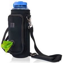 Load image into Gallery viewer, Made Easy Kit Water Bottle Carrier w/Pocket for Dog Poop Bag