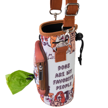 Load image into Gallery viewer, Dog Water Bottle Carrier w/ Poop Bag Pocket - 32oz Large