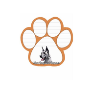 Harlequin Dane XXX Paw Note Pads