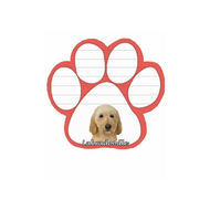 Labradoodle - Yellow XXX Paw Note Pads