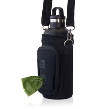 Load image into Gallery viewer, Made Easy Kit Water Bottle Carrier w/Pocket for Dog Poop Bag