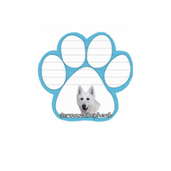 German Shepherd - White XXX Paw Note Pads